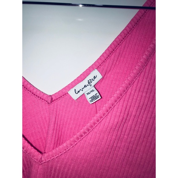 Love, Fire Double V neck Tank Top - Picture 2 of 2